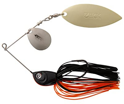 ZECK Spinnerbait - Spinnköder | 10g | Black Orange