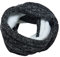 Superdry Womens Cable Snood Knitted Scarf, Black Tweed, One Size