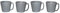 Starbucks Espresso Cup, Grey Stone Starbucks Espresso Mug Set, Demitasse (Grey, 4)