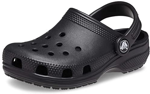 Crocs Unisex Kids Classic Clog K Clogs, Black, 13 UK Child