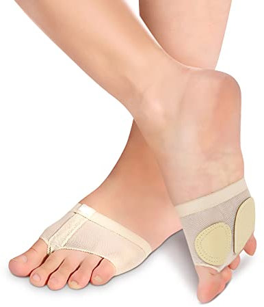 Tanz Socken, Ballet Fuß Tanga, Tanzfußriemen, Tanzpfoten Fußunterwäsche, Tanzkleidung, Halbsohlen Tanzen, Vorfuß, Bauch, Fußriemen, Socken, 1 Paar Fuss Thong Rutschfeste Zehenunterwäsche,(M)
