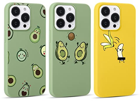 Yoedge 3 Stück Hülle für Samsung Galaxy S20 FE/S20 Lite 6,5 mit Muster Aesthetic,Weich TPU Ultra Dünnes Soft Slim Silikon Handyhülle Con Motiv,Stoßfeste Case Cover für Samsung S20 FE,Avocado