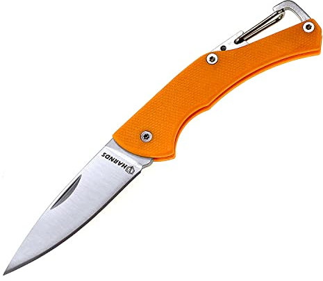 HARNDS Lark coltello piccolo, mini coltello pieghevole a chiave (Arancione)