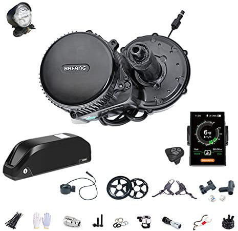 Bafang BBS02 48V750W Kit de Conversion pour Moteur de Bicyclette électrique avec Batterie Li-ION 48V 20AH et Chargeur 2A C18-44T