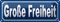 FEMER Blechschild Große Freiheit 27x10cm Hamburg St. Pauli Clubs Dekoration
