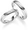 JC Trauringe | Paarpreis | Eheringe 925 Sterling Silber Rhodiniert | 1 Zirkonia Stein Nickelfrei Made in Germany Partnerringe Freundschaftsringe Gratis Gravur + Etui | ICT240