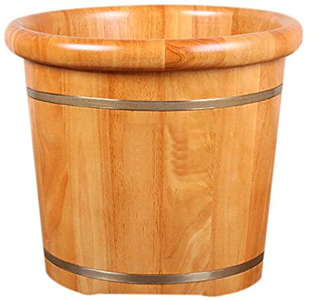Fußbadeimer aus natürlichem Holz, Holzfässer, Pedikürebecken, Holzfass, hoher Fuß, Kneipenfass, Fußbad, beheiztes Heizfußbadfass, Fußbadfass, Gesundheitsfürsorge für mittlere und ältere Menschen