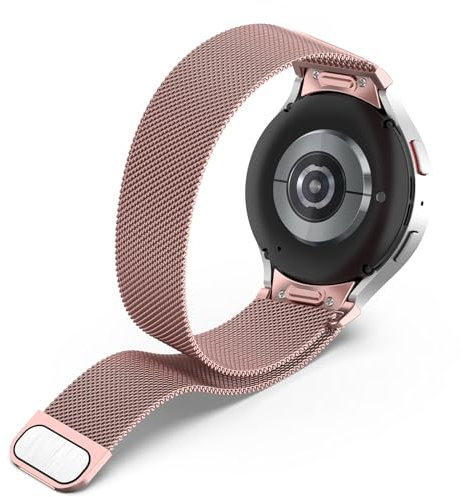 Metall Armband Kompatibel mit Samsung Galaxy Watch 7/FE6/5/4 40mm 44mm, Galaxy Watch 6 Classic 43mm/47mm, Galaxy Watch 5 Pro 45mm Armband, Ersatz Armbänder für Galaxy Watch 4 Classic 42mm/46mm
