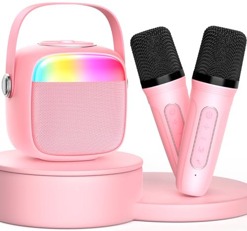 JYX Karaoke Professionale Completo, Karaoke con 2 Microfono, Macchina per karaoke per bambini e adulti, Altoparlante Casse Karaoke Portatile, regalo di compleanno e giocattolo