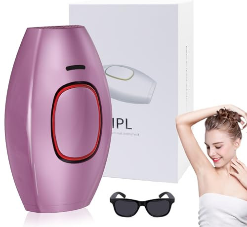 Desing Wish IPL Haarentfernungsgerät Geräte Haarentfernung Laser Dauerhafte Haarentfernung Laser Haarentferner Hair Removal mit 5 Energiestufen 2 Modi Ipl Gerät für Damen Frauen Achseln Beine Körper