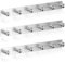 RICOO Appendiabiti da Parete MH025S-6x3 in Acciaio Inox, Attaccapanni da Muro Design Moderno con 6 Ganci per Ingresso, Cucina, Bagno, Montaggio Facile, Argento