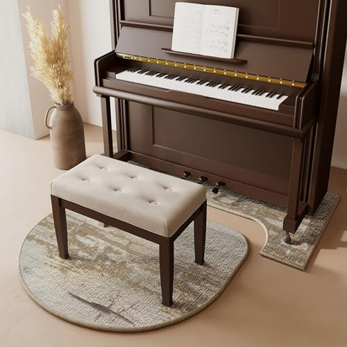 Cutfouwe Schallschutz Teppich rutschfest Matte,Schallschutz Teppich Klavier, Klavierteppich Rutschfester Matte Bodenschutzmatte Schallschutzmatte Antivibrationsmatte Klavier Matte,J,70cmx160cm