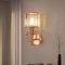 zhxinashu Wandleuchte Innen - Modernes Design Wandleuchte mit Hirschhorn, E27 Wandlampe Gold, Wandlampe Vintage für Schlafzimmer Nachttisch Wohnzimmer Korridor Flur