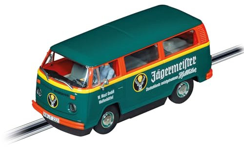 Carrera - 20032034 DIGITAL 132 VW Bus T2b Jägermeister | Slotcar Ready to Race | Perfekt für Kinder & Erwachsene | Maßstabsgetreue 1:32 Nachbildung mit Lichtfunktion