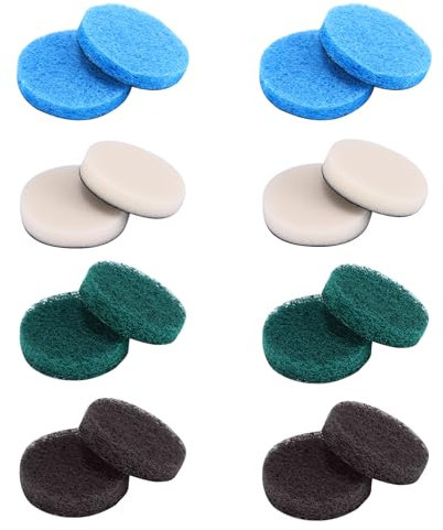 Drill Brush Attachment Set, 16pcs Electric Cleaning Brush Attachment Compatible for Bosch Cleaning Pad Brush Home Garden 6033 Drill Brushes for Bathroom & Kitchen Cleaning(Blue, Brown, White, Green)