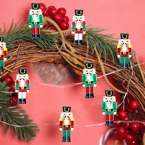 MELTONE Christmas Nutcracker String Lights Holiday Decor