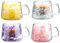 LeKuni Lot de 4 Tasses Double Paroi Avec Fleurs Séchées, 200ml Verre Double Paroi, Tasses À Expresso En Verre Transparent Pour Cappuccino, Expresso, Latte, Thé