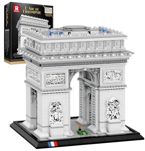Reobrix Architecture Arc de Triomphe Building Set, Paris City Landmark Building Model Kit 66024, Famous Historical Building Collection & Display, Gift for 14+ Adults, Travel and Art Lovers (3395 PCS)
