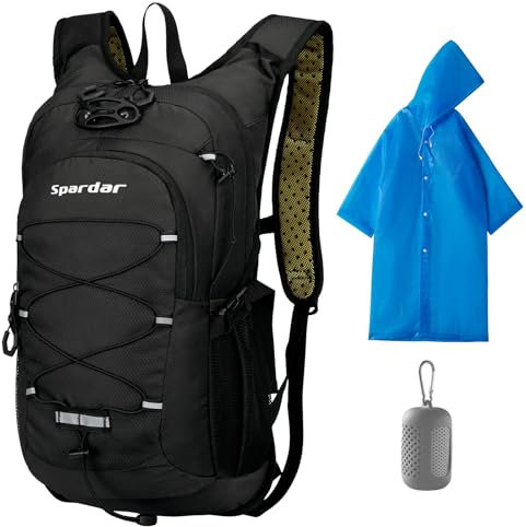 Sac a Dos Velo, Sac Hydratation Avec Imperméable et Serviette de Sport, Sac à Dos de Cyclisme Pour Homme et Femme, Idéal Pour la Randonnée, L'Escalade, Le Cyclisme, La course à Pied, Le Camping