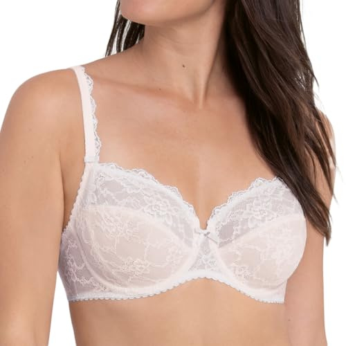 Anita Bobette Bügel-BH von Rosa Faia by Florale Allover-Spitze, 3-geteiltes Cup, Stabiler Rücken aus Powertüll – Größen 70–105 B–E