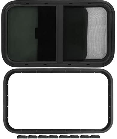 Finestra verticale per camper, 700 x 400 mm, per camper, completamente sigillata, a goccia, finestra di ricambio per tutti i veicoli