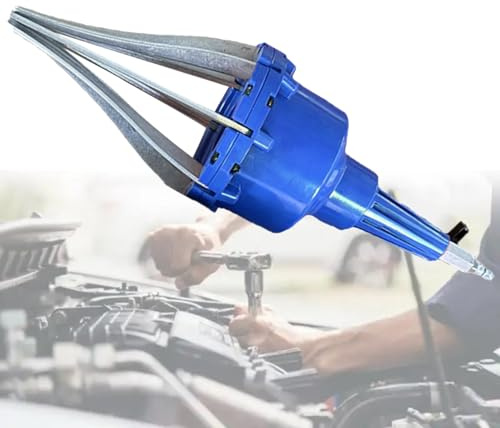 RATSTONE Achsmanschetten Spreizer,Druckluft Achsmanschettenspreizer,Manschetten Spreizer,Für Cv-Gelenke & Antriebswellen,Montagekegel 20–120 mm,Mit Universal Faltenbalg Achsmanschette,Edelstahl(Blau)