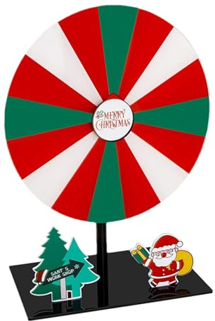 Award-Rad – Rotationsrad mit Weihnachtspreisen | Drehspiel, löschbare und wiederbeschreibbare Preisverleihungsräder mit 16 Schlitzen mit Ständer, Weihnachtsfeier-Aktivität