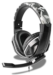 Steelplay HP-42 - Kabelgebundenes Gaming-Headset, Stereo-Sound, Drehmikrofon, Bedienelemente, 3,5-mm-Klinke - Für PS4, Switch, Xbox One, PC, Mac, Computer, Laptop, - Camouflage