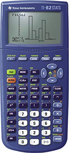 TI-82 STATS Blau Texas Instruments Grafikrechner