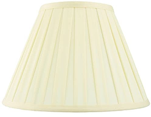 National Lighting Decorative Tapered Table/Floor Lampshade - 16-Inch Empire Drum Lamp Light Shade in Cream Fabric - 40W E14/B22 Candle Incandescent or LED (Not Included)