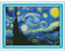Maydear Kreuzstich-Set, gestempelt, komplettes Sortiment an Stickerei-Starter-Kits für Anfänger, DIY, 11-fädig, 3 Stränge, Sternennacht von Van Gogh, 58 x 45,7 cm