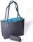 Filztasche, filztasche shopper, shoppertasche, kinder tasche, filztasche damen, Filz Einkaufstasche groß M 15L Dunkelgrau & Petrol, Handtasche, Tragetasche, Schultertasche,