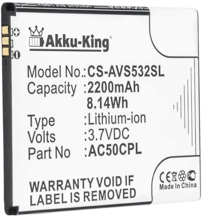 Akku-King Akku kompatibel mit Archos AC50CPL - Li-Ion 2200mAh - für 50c Platinum