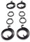 Door Handle Repairs Kit of Springs 2.5 Turns x 3mm Thick and Circlips 13.7mm Inner Diameter Replacements (4 Springs 2.5 Turns x 3mm and 4 Circlips)