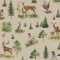 Stoff Meterware Leinenlook Halbpanama - 1 Meter - Dekostoff, Kissen, Tischwäsche, Vorhang, Taschen (Tiere im Sommerwald)