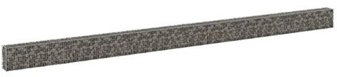 Tidyard Panier en Gabion Mur en Gabion Cage de Gabion avec Couvercles Acier Galvanisé 900x30x50 cm