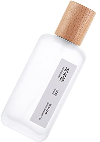 White Tea Eau De Parfum 50ml Glass Bottle, Light Crisp Scent | Aluminum and Wood Details, Creative Natural Chic Design, Unisex Use, Timeless Style