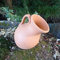 Anfora in terracotta da giardino, ovale. 40 x 28 cm
