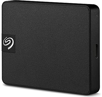 Seagate Expansion SSD 500GB, tragbare externe SSD, 2.5 Zoll, USB C/3.0, PC & Mac, 1000MB/s, inkl. 3 Jahre Rescue Service, Modellnr.: STLH500400