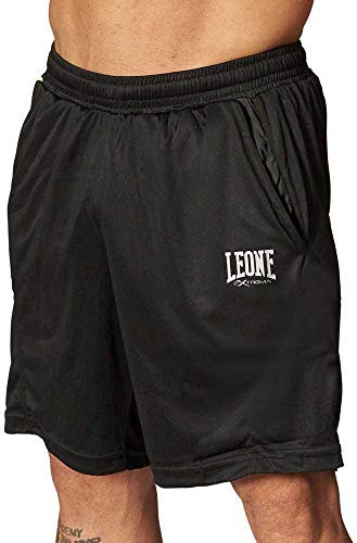 LEONE 1947, Panta Logo Shorts, Nero, XS, ABX112