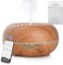 Simpeak Aroma Diffuser 550ml, Ultraschall Raum Diffuser Holz für ätherische Öle, Aromatherapie Düfte Luftbefeuchter mit Fernbedienung, Hellbraun