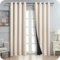 MRTREES Verdunklungsgardine Gardinen Blickdicht Vorhang Beige Lichtundurchlässige, 300 cm Lang, 140 cm Breit, Gardinen mit Ösen 2er Set Vorhang 100% Blickdicht Soundproof Thermal Curtain