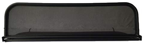 PureWind Windschott kompatibel mit Renault Megane 2cc Baujahr 2004-2008 (Schwarz) – Windschott Universal mit Schnellverschluss inkl. Tasche