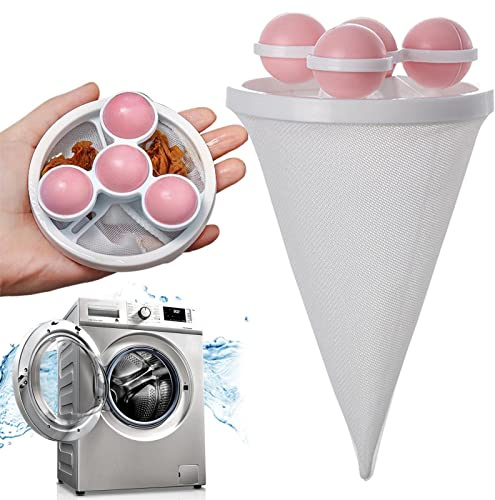 Dubbulon Filterbeutel Waschmaschine Haarentferner, Haar Filterbeutel Für Die Waschmaschine, Waschmaschine Haarfilter, Wiederverwendbare Haarentferner Floating Filterbeutel, Haarfilter Netz Beutel