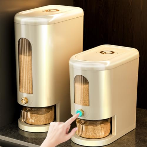 Contenitore per cibo per cani di grande capacità con coperchio ermetico: mantiene il cibo del tuo animale domestico fresco e organizzato, ideale per 15 kg di biscotti o crocchette per cani (5 kg)