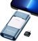 ARCELI USB Flash Drive for iPhone 64GB- 4 in 1 Photo Memory Stick External Storage Pen Drive Compatible for IOS/Android/Tablet/PC and Devices with Micro USB 3.0/OTG (Blue)