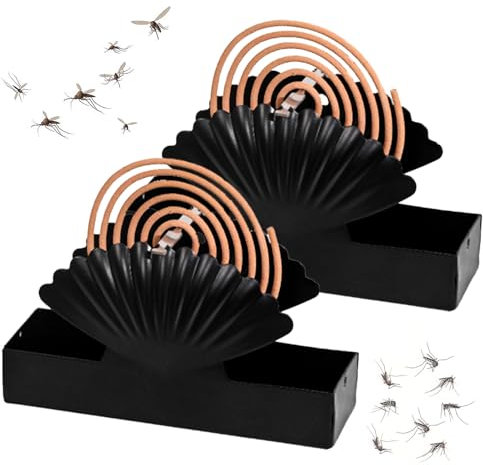 SLTAXAR 2 PCS Porte Bobine Anti Moustique Support pour Spirale Anti Moustique Support de Bobine de Moustique Support Spirale Anti Moustique Suspendu 2 Crochets pour Salon Salle de Bain