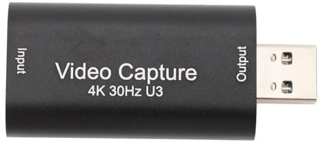 USB 3.0-Videoaufnahmekarte, 1080p 60 Hz-Aufnahmekarte, High-Speed-USB 3.0 für Gaming, Streaming, Kompatibel mit für für für Twitch, für YouTube