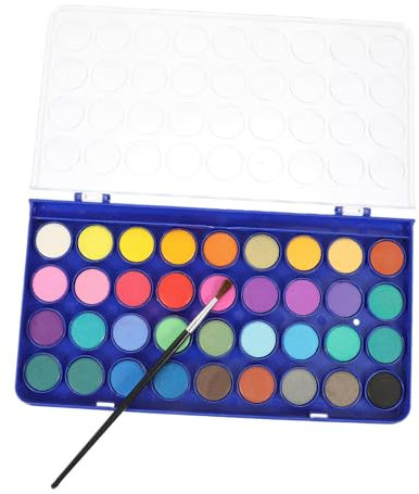 Hohopeti Juego de Acuarelas de 36 Pinceles Y Pinturas de Acuarela Kit de Dibujo Portátil Ideal para Niños Y Niñas Estudiantes Y Artistas