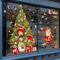 Hianjoo 2 Blätter Groß Weihnachten Fensterbilder Selbstklebend, Weihnachten Wandtattoo Fensterdeko PVC Aufklebe, Fensteraufkleber Weihnachtsdeko für Türen Schaufenster Vitrinen Glasfronten